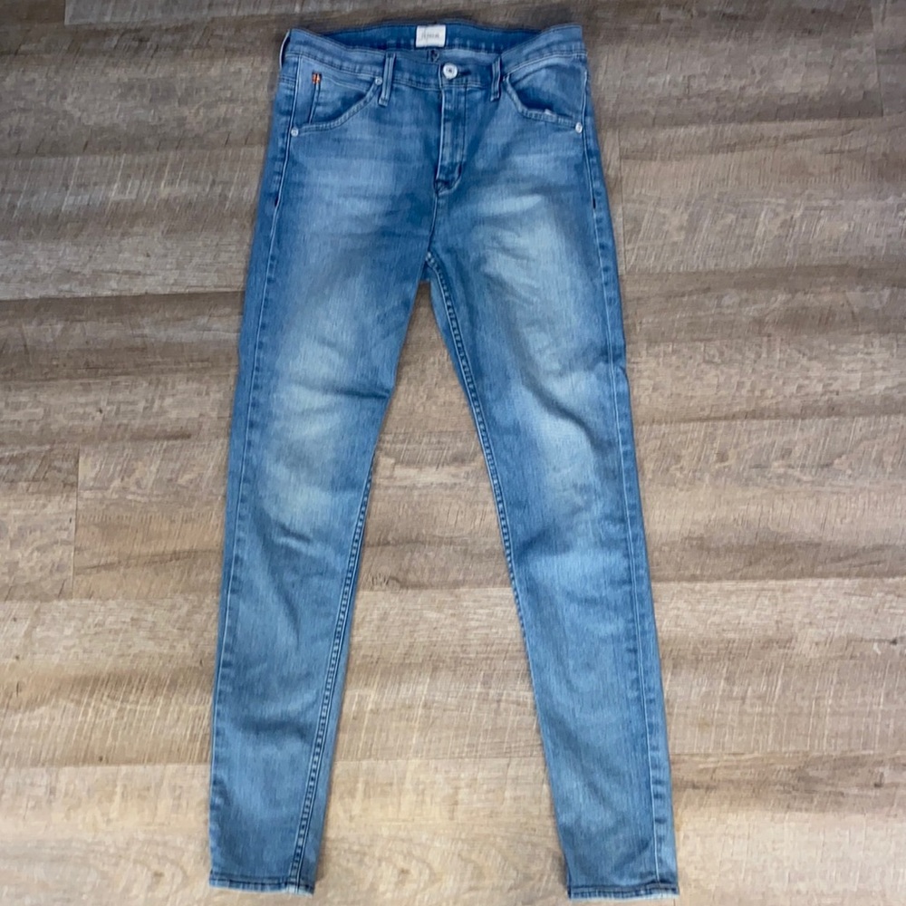Hudson brand stretch LYNNE high waist flap skinny jeans size 28